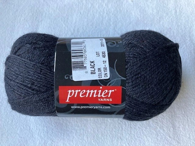 Deborah Norville Collection Serenity Sock Yarn Solids-black PK 3