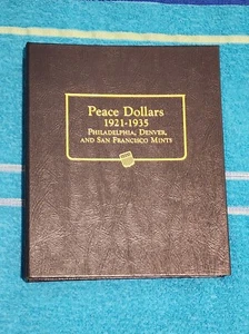 NEW WHITMAN 1921-1935 SILVER PEACE DOLLAR COIN ALBUM! - Picture 1 of 8