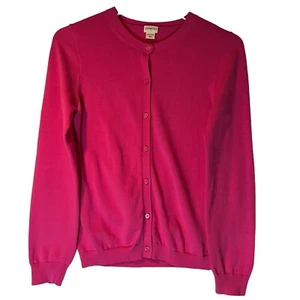 Crewcuts Pink Cardigan Sweater Button Crew Neck Long Sleeve Cotton Girls XL - Picture 1 of 7