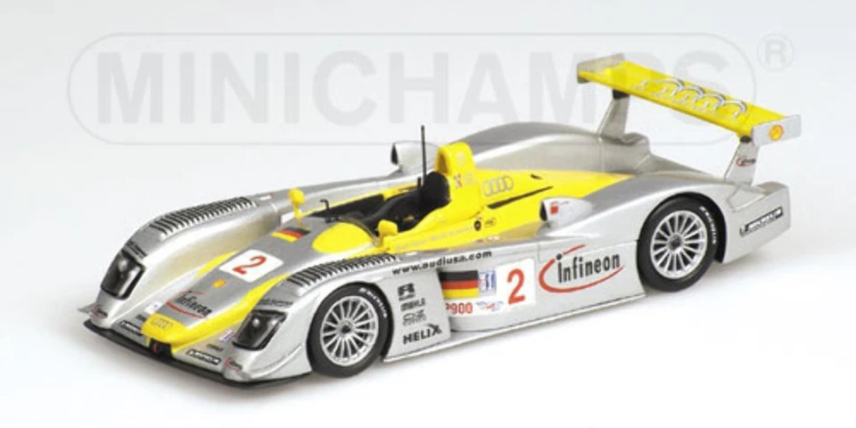 Minichamps 400021392 AUDI R8 WINNER SEBRING 2002 CAPELLO HERBERT scala 1/43 - Immagine 1 di 1