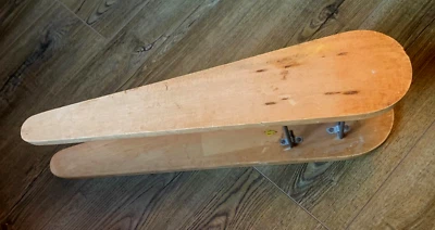 Vintage Primitive WOODEN IRONING BOARD Small Laundry Sleeve Iron Old Wood/Steel - Image 1 of 4