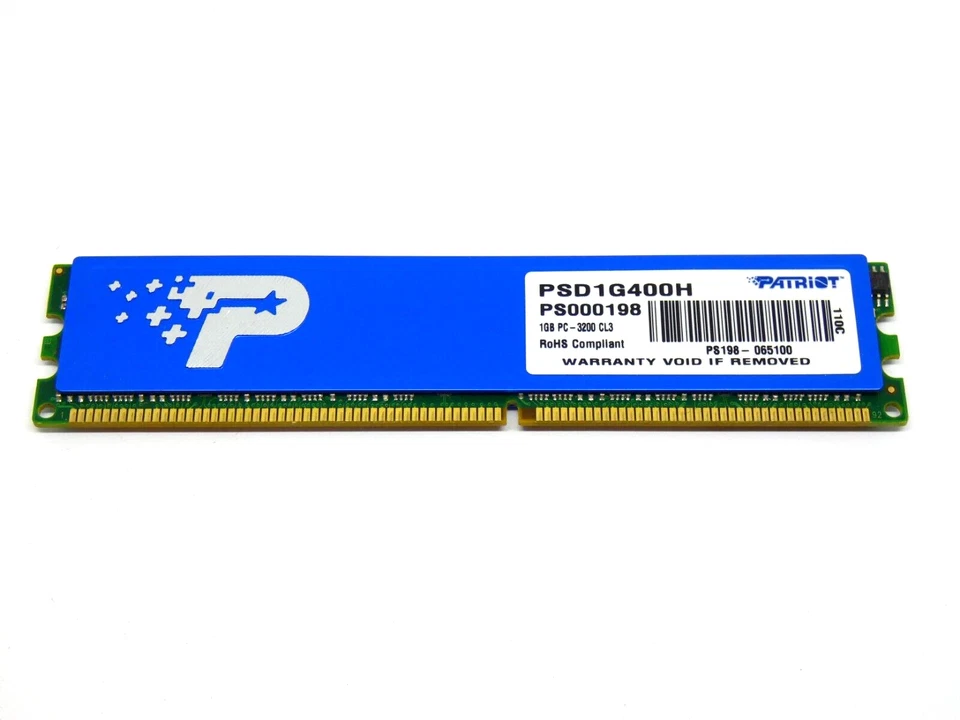PATRIOT 1GB CL3 PSD1G400H DDR1 PC3200 - Memoria PC - Imagen 1 de 1