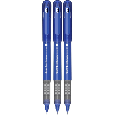 Plumas de punta de aguja líquidas Paper mate InkJoy 0,5 azules 3 plumas nuevas Foto 1 de 2