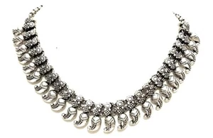 Paquete de 7 piezas de collar de plata alemana oxidada conjunto de joyas para mujeres y niñas - Imagen 1 de 7