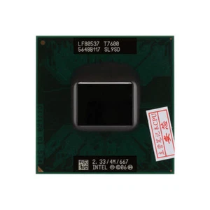 Intel Core 2 Duo T7600 2.33GHz 4MB 667 MHz Socket M, PGA478 CPU Processor Tested - Picture 1 of 3
