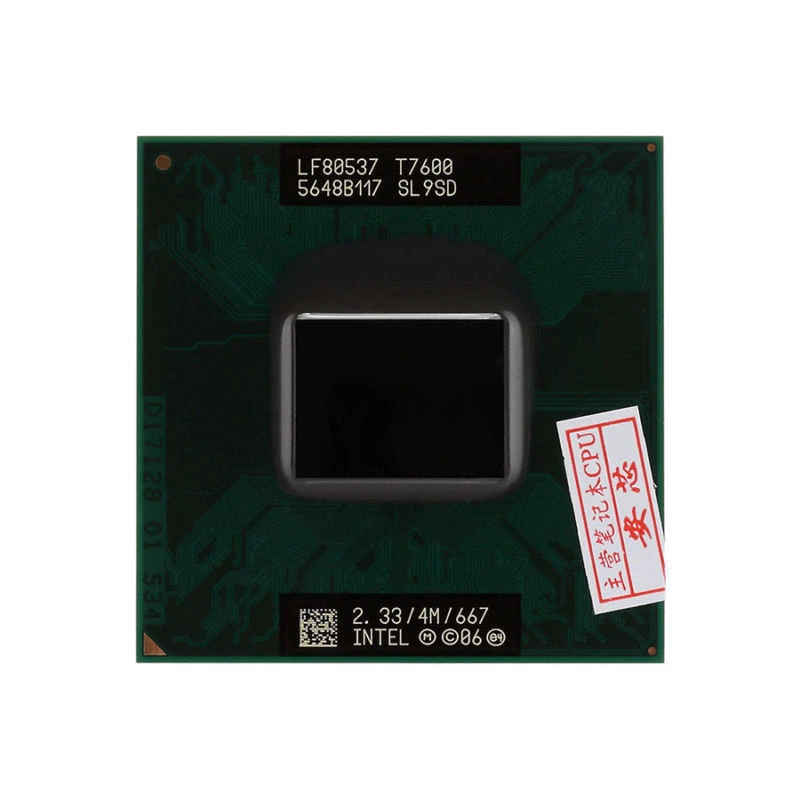 Intel Core 2 Duo T7600 2.33GHz 4MB 667 MHz Socket M, PGA478 CPU Processor Tested - Image 1 of 3