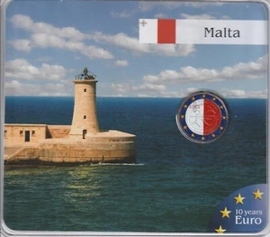 MDS MALTA 2 EUROS 2009 "WWU-EMU" EN BLISTER - Imagen 1 de 2
