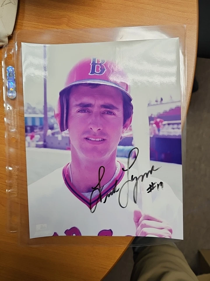 Fred Lynn Boston Red Sox Signed 8x10 Photo  - Изображение 1 из 1