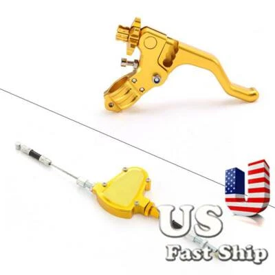 Cable de palanca de embrague de acrobacias cortas de EE. UU. rendimiento fácil + palanca izquierda de tracción para Suzuki Foto 1 de 4