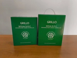 2 BAG IN BOX CANTINA SANT'ANTONIO 8L GRILLO VINO DOC BIANCO DI SICILIA - Foto 1 di 3