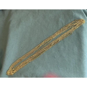 Necklace Rope Chain lot of 10 Yellow Gold Plate 22” Spring Clasp - Picture 1 of 4