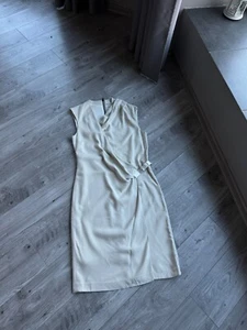 Helmut Lang women's midi white belted dress Size: 6 - Picture 1 of 10