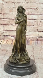 ORIGINAL SIGNED MOTHER EARTH BRONZE SCULPTURE STATUE BY ITALIAN ARTIST VITALEH - Picture 1 of 10