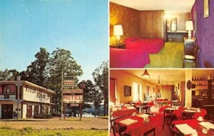 Postal vintage VILLA DEVINE INN Roadside SUNRISE BEACH, MO Missouri década de 1960 - Imagen 1 de 2
