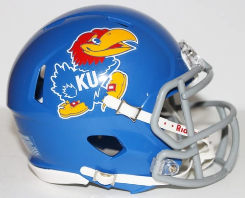 1970-76 Kansas Jayhawks Custom Riddell Mini Helmet Cover
