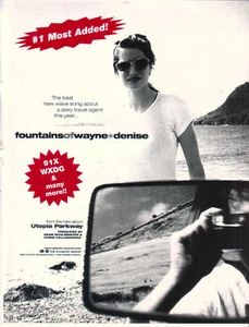 Pubblicità Fountains Of Wayne 1999 - Pubblicità Denise 91X WXDG - Foto 1 di 1