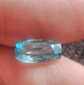 2.61Ct Cushion Natural Gentle Heat Blue Zircón Cambodia - Picture 1 of 11