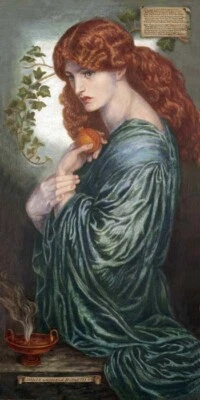 PROSERPINE BEAUTIFUL GREEK GODDESS POMEGRANATE 1878 BY DANTE ROSSETTI REPRO - Image 1 of 3