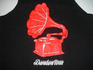 Downtwn Wachs Grammophonspieler Victrola rot auf schwarz Weste Muskelshirt Medium - Bild 1 von 3