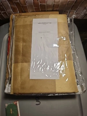 Panel de bolsillo Liz Claiborne Home Ainsley a cuadros dorados  Foto 1 de 4