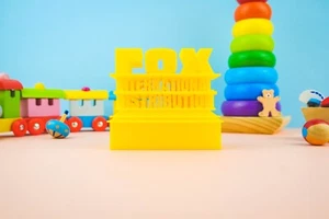 Fox International Distribution 3D Printed Logo Kids Toy Gift Pretend Play 20th - Picture 1 of 4