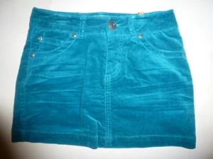 NEW Limited Too Cord Corduroy SKIRT Party Turquoise Green w crystals Girls 6 Reg - Picture 1 of 3