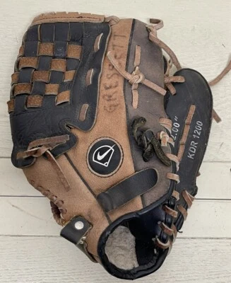 Guante de béisbol de cuero Nike Diamond Ready KDR 1200 12" lanzamiento a la derecha Foto 1 de 4