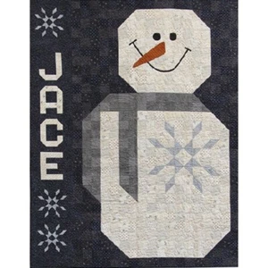Mr Snowman Quilt Pattern 57x72 1/2 Primitive Gatherings Bongean Krueger Winter - Picture 1 of 1