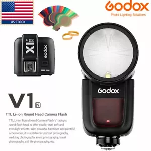 Flash Godox V1 EE. UU. V1 V1N Speedlite TTL 1/8000s HSS Speedlite + Disparador para Nikon - Imagen 1 de 12