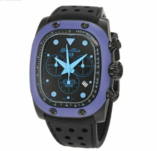 Reloj de silicona negro cronógrafo Gulfstream para hombre Glam Rock GR70107 Foto 1 de 1