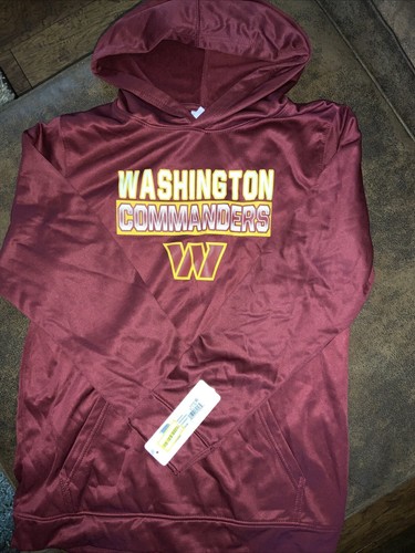 VETEMENTS Felpa con cappuccio ragazzo Washington Commanders MORBIDA all'interno taglia XL 16 18 nuova