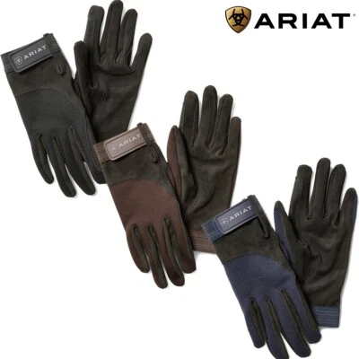 Guantes de montar ARIAT Tek Grip - 4 colores - negro, corteza (marrón), azul, blanco Foto 1 de 4