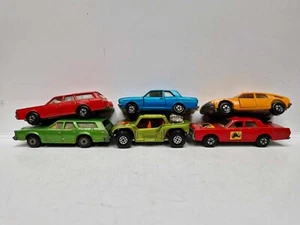 Lot of 6 early Matchbox Superfast: Buggy BMC Mercury Cougar Ford Cortina Fire Ch - Picture 1 of 6