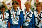 Autograf Ingrid Auerswald Marlies Göhr oryginalny zwycięstwo olimpijskie 1980 4 x 100m NRD