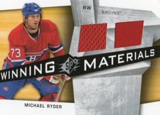 2008-09 SPx Winning Materials #WM-RY Michael Ryder Montreal Canadiens