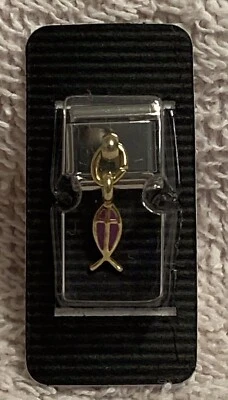 NIP Ichthys, Иисус рыбы вися 9 мм итальянский модульный ссылка подвеска для браслета - Изображение 1 из 4