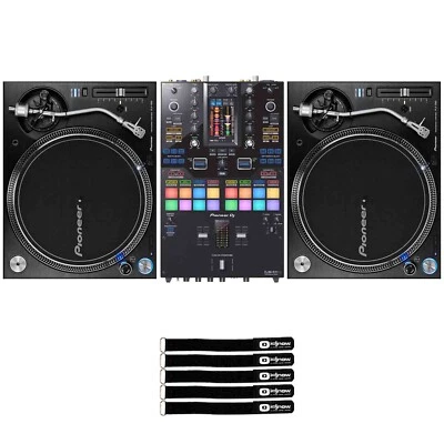DJ-вертушки Pioneer PLX-1000 с высоким крутящим моментом пара с 2-канальным профессиональным микшером DJM-S11 - Изображение 1 из 4