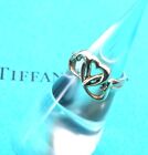 Tiffany & Co. Triple Open Heart Ring Sterling Silver925 3.3g Size 47 Used 4122