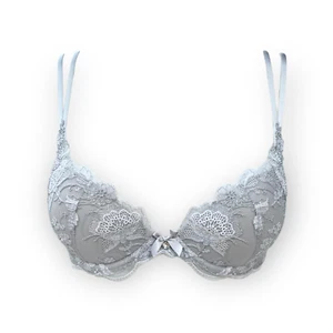 Reggiseno push-up Lise Charmel Ultra Feminin 70A 70B 75B grigio NUOVO con etichetta - Foto 1 di 5