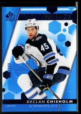 2022-23 SP Authentic Limited Blue #181 Declan Chisholm RC 068/399 - Image 1 of 2