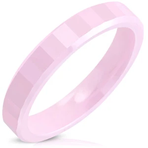 RING RING EHERING HOCHZEIT FRAU KERAMIK FACETTEN RECHTECKIG 4mm RCM048 - Bild 1 von 1