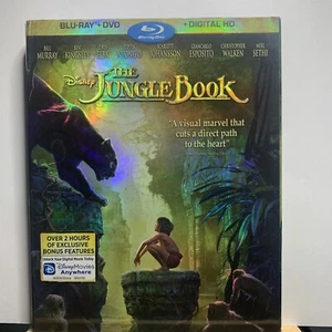 The Jungle Book (Blu-ray & DVD, 2016) w/ Holographic Slipcase - Picture 1 of 6