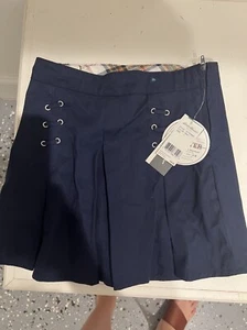 New EDDIE BAUER Girls School Uniform Navy Blue Breathable Scooter Skirt - Picture 1 of 6