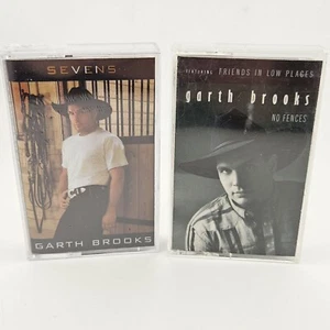 Garth Brooks Cassette Tape Sevens & No Fences Lot Of 2 (1 Sealed) - Picture 1 of 15
