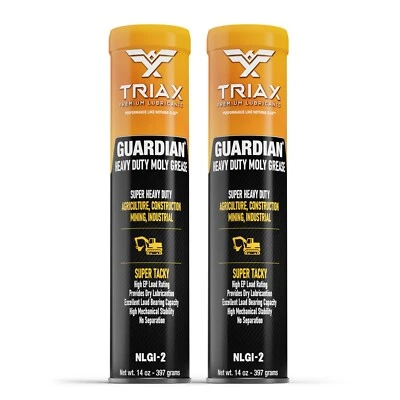 TRIAX Guardian HD Grease, Super Heavy Duty Moly EP, 14 Ounce (2 Tube Pack) - Image 1 of 4