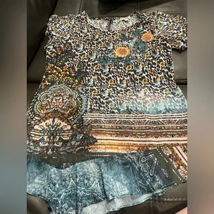 ONE WORLD Bluse Mehrfarbig Abstrakt - Bild 1 von 5