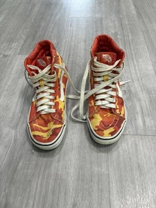Scarpe sneakers Vans Off The Wall rosso arancione giallo mimetiche uomo 4,5 donna 6 LEGGI - Foto 1 di 8