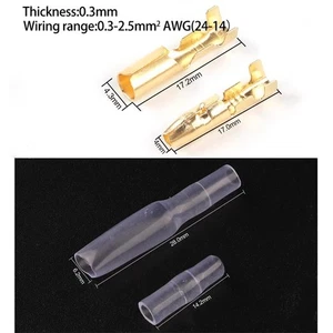 DC48V Klemmenverbinder 4,0 mm Klemmenset mit Isoliermantel 200 Stück - Bild 1 von 5