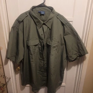 Army Green Tactical Shirt By Propper 4XL Short Sleeve - Picture 1 of 9