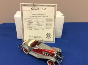 1935 DUSENBURG SSJ SPEEDSTER - 1:24 SCALE MODEL BY DANBURY MINT - Picture 1 of 2